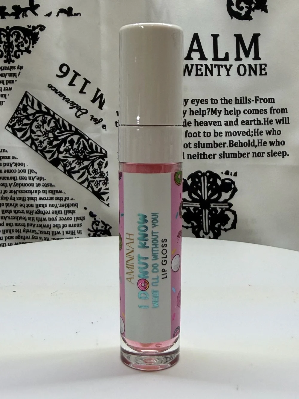Aminnah Lotion & Whipped Foaming Soap Set With Lip Gloss- Lemon Scented
